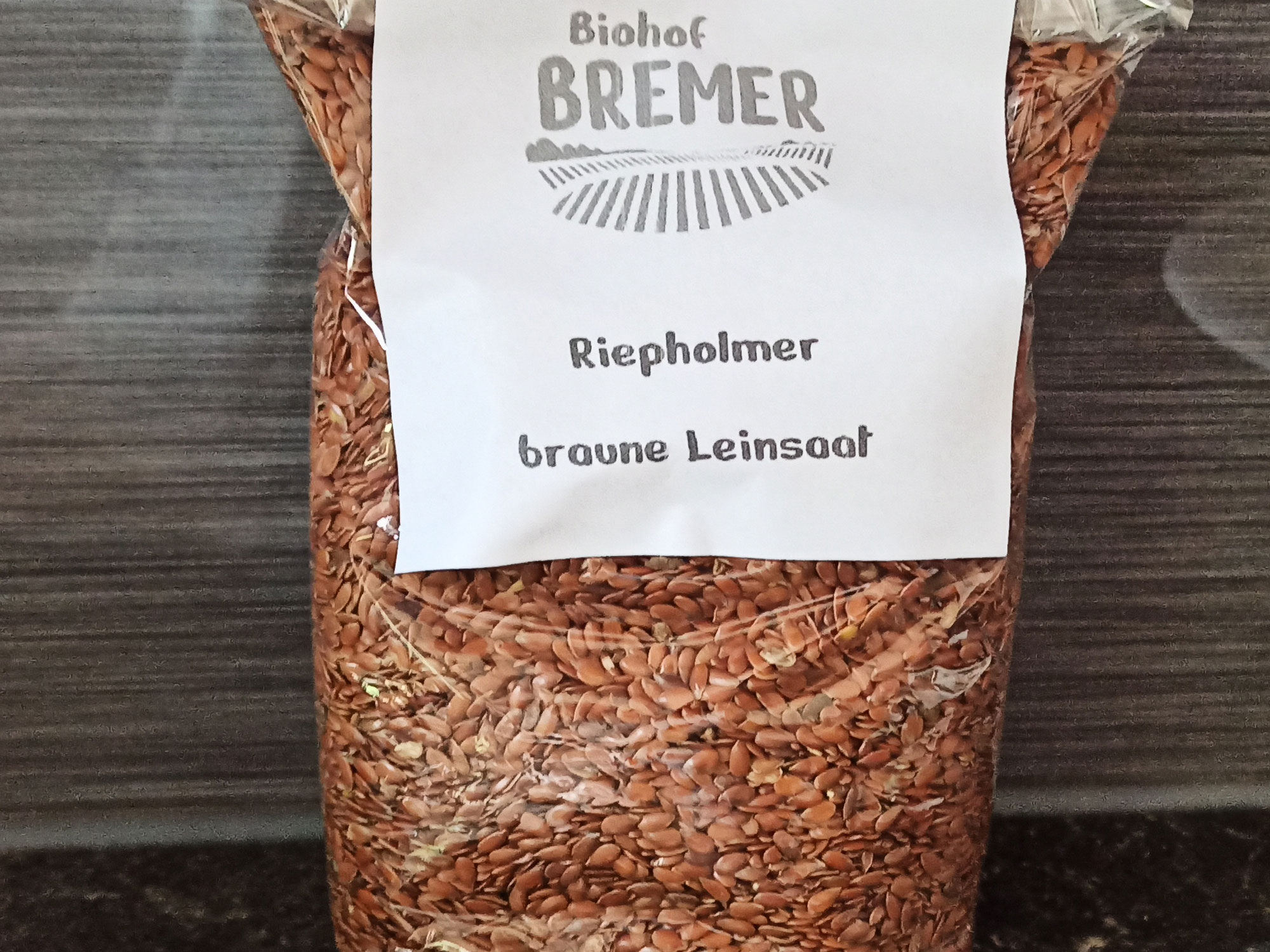 Braune Leinsaat