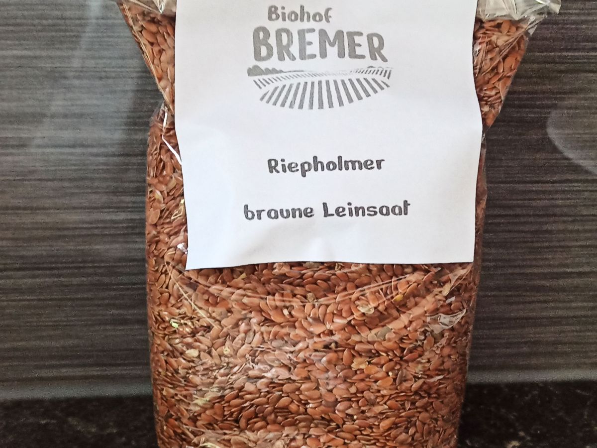 Braune Leinsaat