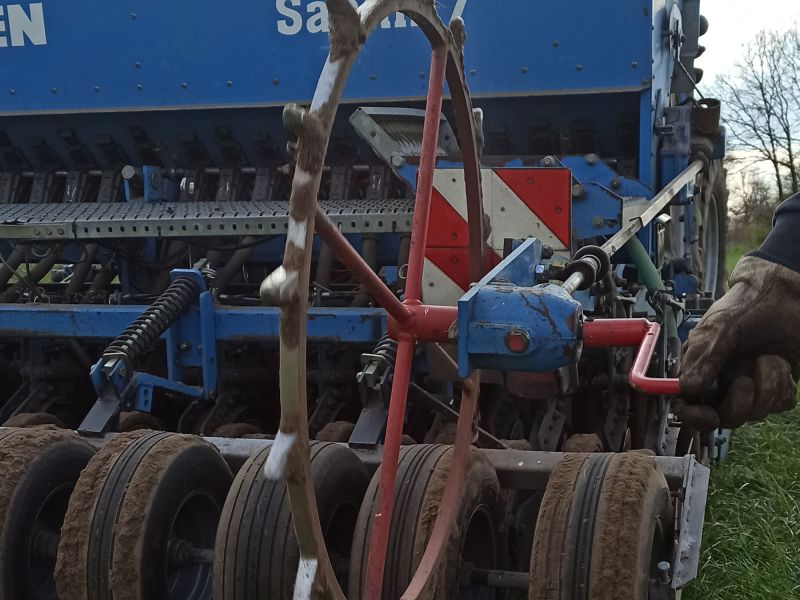 Abdrehen der Drillmaschine.