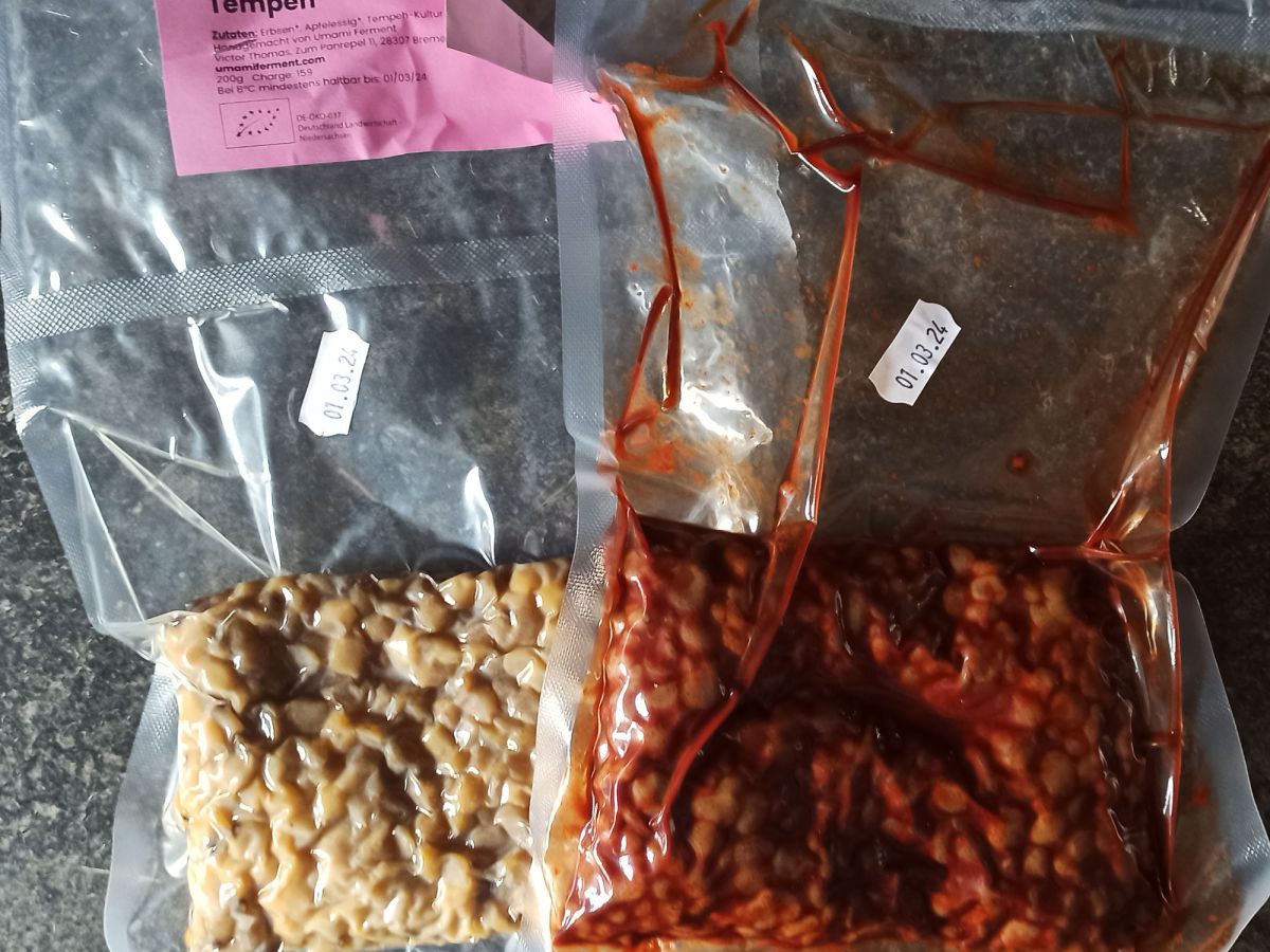 Erbsen Tempeh